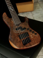 Luthier and player Fernando Giovannetti ``X-Vector Bass`` Walnut top